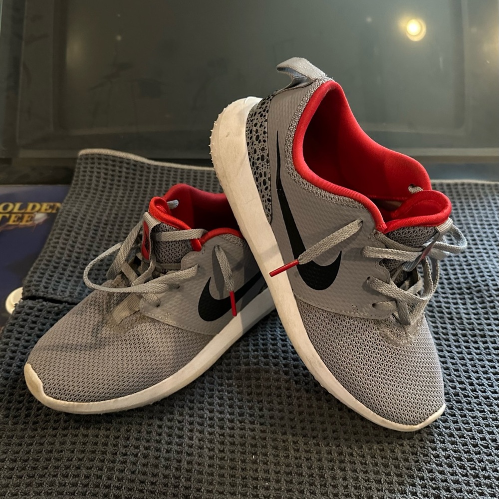 Nike Red and Gray Golf Shoes